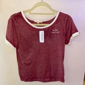 ‘Too Bad I Don’t Care’ Ringer Tee